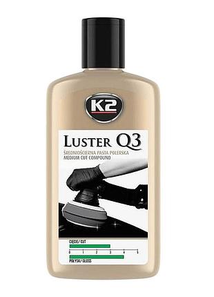 Поліроль кузова паста для механічного полірування 250g зелена k2 luster q3 medium cut l3200n
