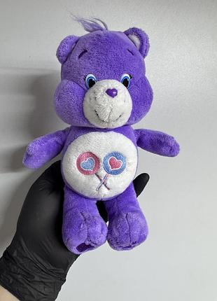 М'яку іграшку фіолетового ведмедика share bear із серії care bears (укр. «дбайливі ведмедики