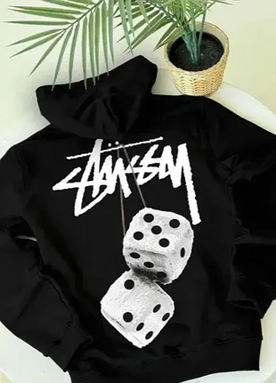 Мужской худи на флисе stussy