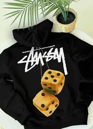 Мужской худи на флисе stussy 2