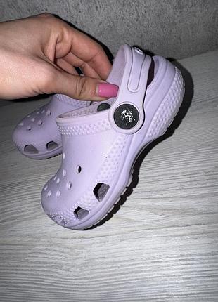 Сабо crocs, кроксы crocs на девочку, crocs c7 6