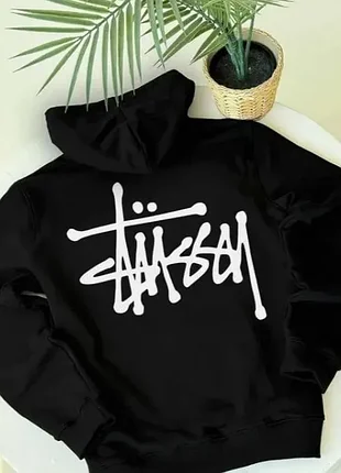 Мужской худи на флисе stussy 4