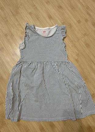 Сукня для дівчинки h&m в смужку біло-синя