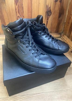 Кросівки чоловічі dolce & gabbana cs 1402 чорні шкіряні