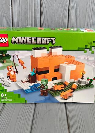 Конструктор lego minecraft нора лисы 193 детали