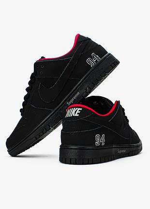 Nike sb dunk low x supreme 94 "black"👕 9