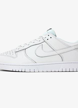 Nike dunk low "full white"👕 7
