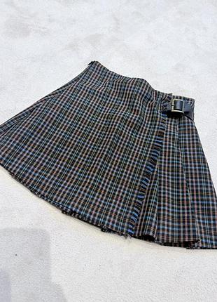 Спідниця-шорти zara в клітинку, 128 см