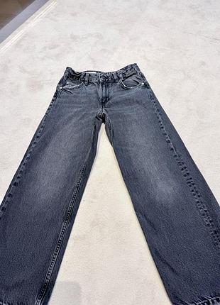 Джинси zara wide leg зі стразами