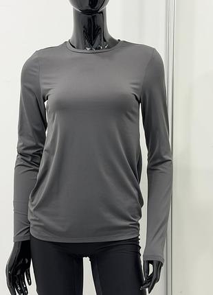 Сірий лонгслів h&m