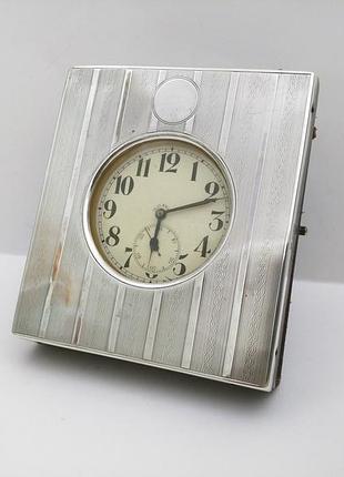 Карманные часы henry williamson, голиаф, 8 дней, серебряный футляр, швейцария. 1920 год