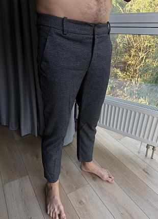 Брюки чоловічі zara сірі