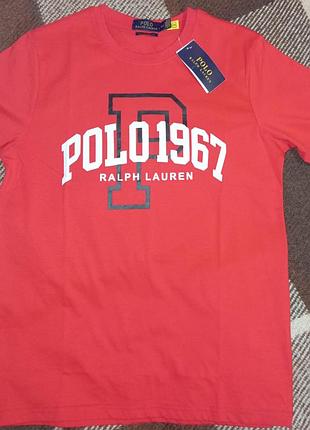 Футболка чоловіча polo ralph lauren червона розмір s