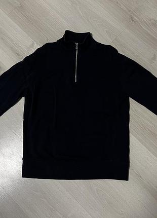 Стильний базовий світшот на блискавці (half-zip) від zara