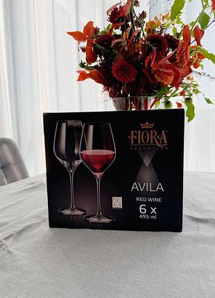 Келихи для червоного вина fiora avila