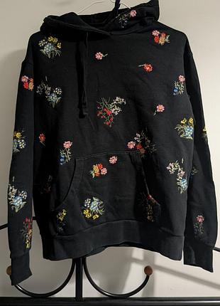 Худіз вишивкою оригінальне розмір xs, оверсайз від erdem  h&m