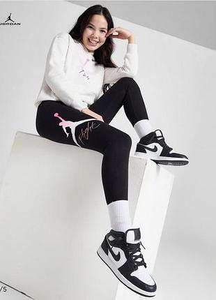 Nike jordan дитячі фірмові лосини легінси на дівчинку 8-10 р 122-128 см оригінал найк джордан нові з біркою
