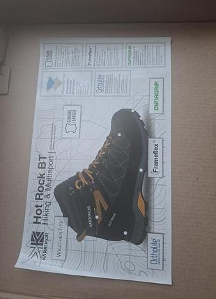 Трекінгові черевики karrimor, оригінал, нові, шкіряні, водовідштовхуючі, в коробці 4