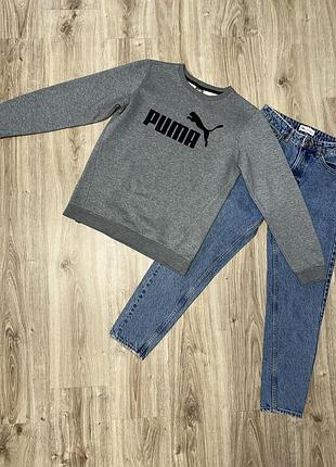 Серый свитшот, puma ❤️