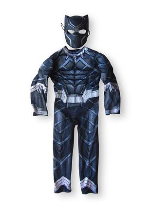 Дитячий карнавальний маскарадний костюм чорна пантера black panther aangers marvel halloween халавін новорічний 5-6 років