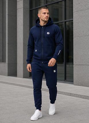Костюм спортивный bl мужской s-xxl повседневный,xxl, темно-синий