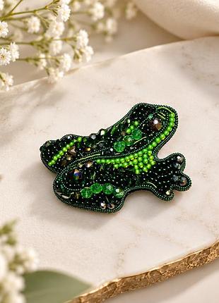 💚 брошка «жабка» — стильний талісман на достаток 🐸✨