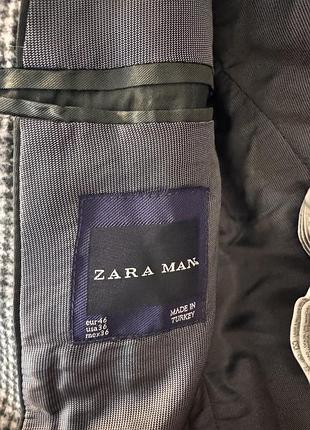 Піджак чоловічий zara сірий 2