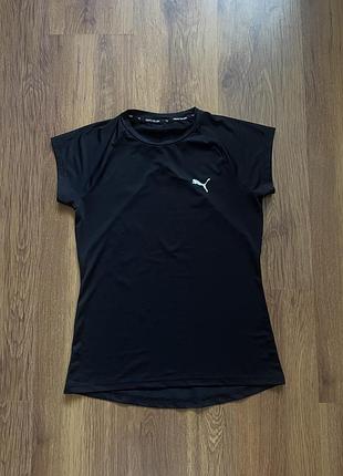 Жіноча спортивна чорна футболка puma, s