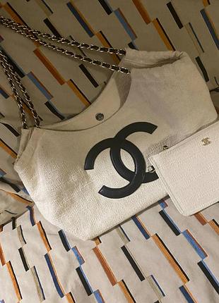 Сумка жіноча chanel дуже велика біла