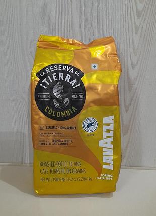 Кофе в зернах lavazza tierra сolombia, 1 кг