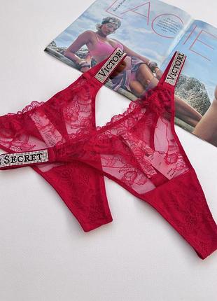 Трусики стрінги вікторія сікрет труси стрази victoria's secret