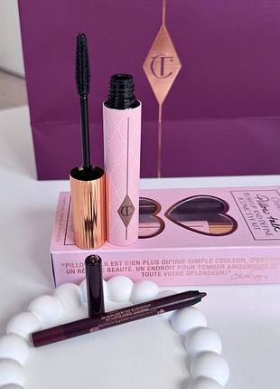 Набір косметики charlotte tilbury pillow talk push up & define iconic eye kit оригінал