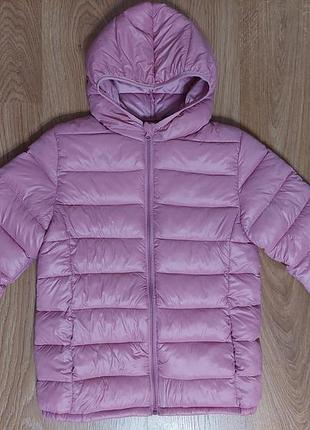 Детская осенняя стеганая куртка для девочки 10-12 лет
