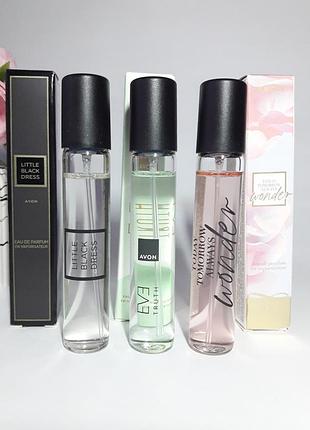Набір парфумів avon 3 аромати: little black dress, eve truth, wonder, 10 мл ейвон