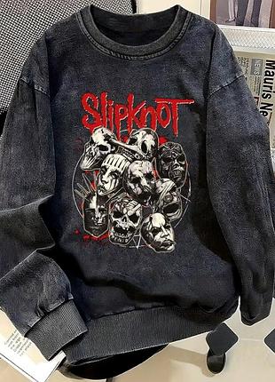 На заказ! свитшот с принтом slipknot