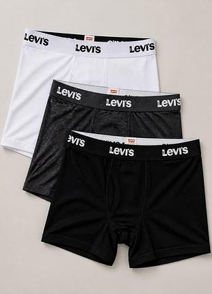 Трусы-боксеры levi’s boxer briefs white / боксеры левис белые | оригинал | s, m