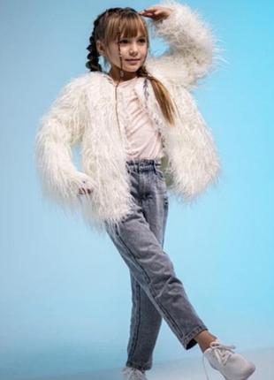 Пухнастий кардиган шубка h&m р.134-140