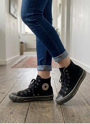 Жіночі утеплені кеди converse