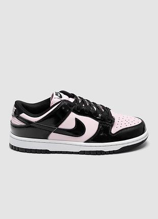 Nike dunk low pink/black patent 3