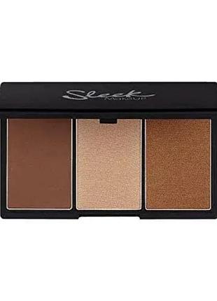 Sleek makeup face form medium 374 — палетка для контурингу, хайлайтер, бронзер 20 г