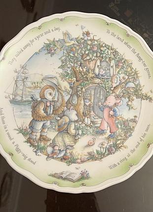 Колекційна тарілка royal doulton «земля, де росте дерево бонґ» / “to the land where the bong-tree grows”