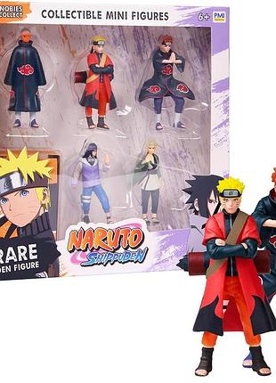 Набір фігурок naruto shippuden deluxe nsh2060 6 колекційних персонажів наруто + секретна фігурка