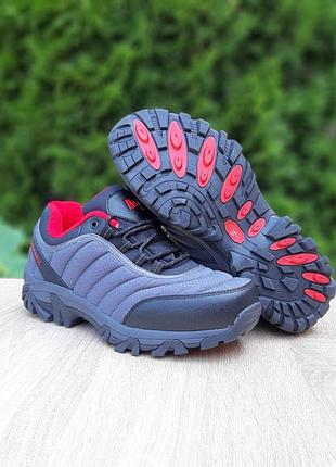 Merrell vibram сірі з червоним термо/фліс 2