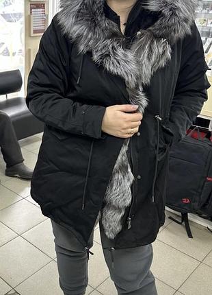 Тепла парка з натуральним хутром 2