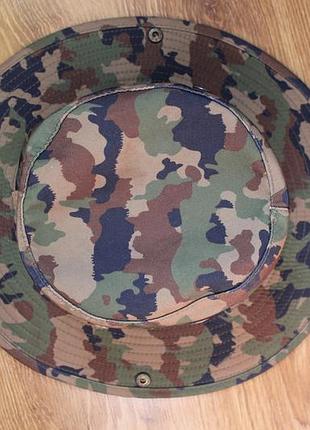 Тактическая панама унисекс камуфляжная armakod boonie hat (камуфляж швейцария taz 90) - размер 58