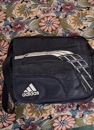Спортивна сумка через плече adidas / сумка-месенджер б/в (40×30×12)