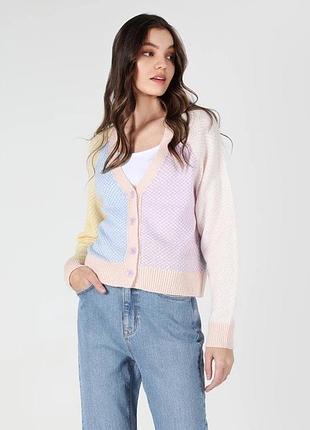 Кардиган жіночий colin's в'язаний різнокольоровий  s/m кофта ґудзики