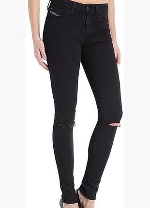 Жіночі джинси diesel skinzee super slim-skinny regular waist 08e13 stretch