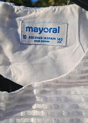 Сукня для дівчинки mayoral біла 3