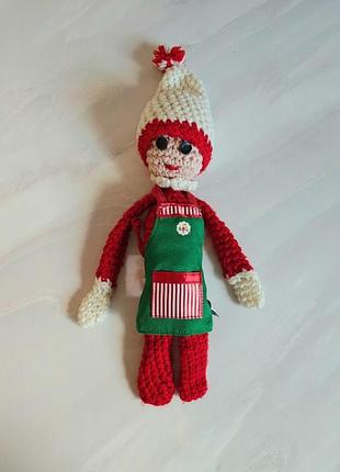 Оригинальный фартук the elf on the shelf + эльф ≈32 см в подарок